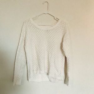 Old Navy Class White Knit Chunky Sweater